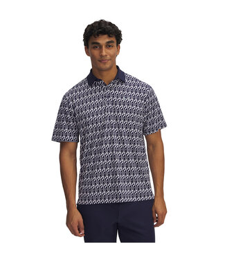 Under Armour Golf Under Armour Heren Playoff 3.0 Printed Polo White/Midnight Navy