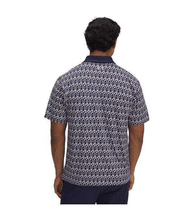 Under Armour Golf Under Armour Heren Playoff 3.0 Printed Polo White/Midnight Navy