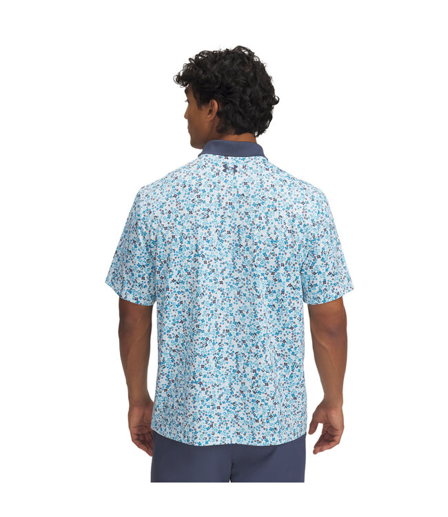 Under Armour Golf Under Armour Heren Matchplay Printed Polo White/Downpour Gray