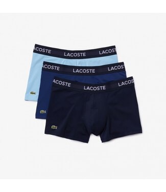 Lacoste Lacoste Heren Recycled Microfiber Trunk Lichtblauw/Blauw/zwart (3 stuks)