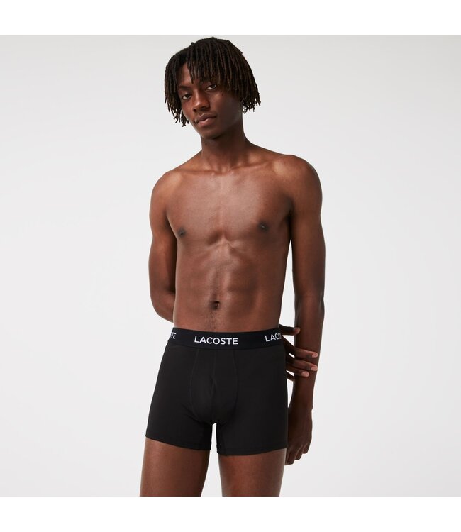 Lacoste Lacoste Heren Recycled Microfiber Trunk Zwart (3 stuks)