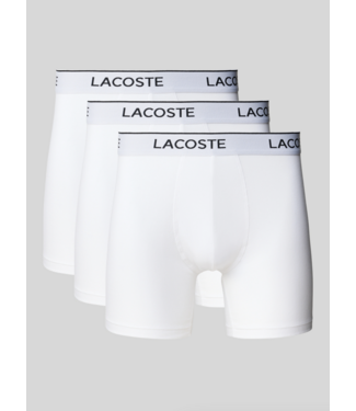 Lacoste Lacoste Heren Boxer Brief Wit (3 STUKS)