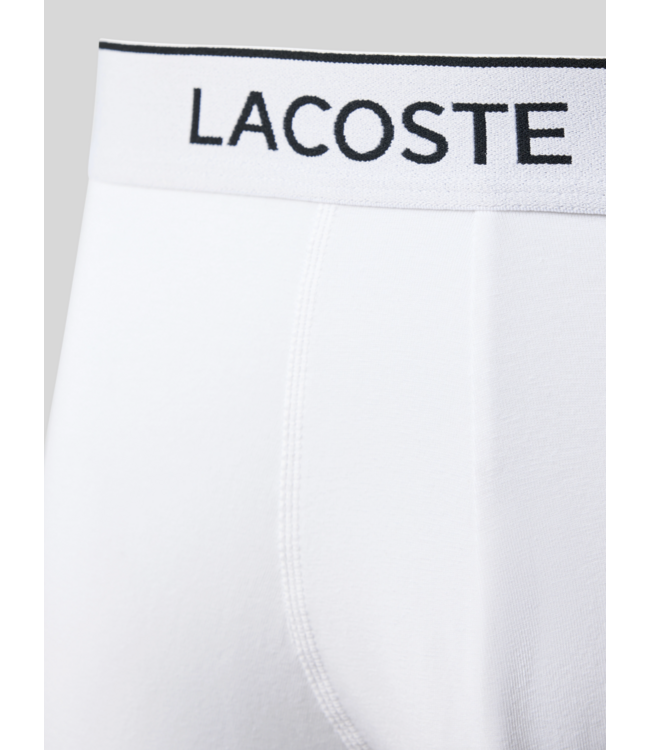 Lacoste Lacoste Heren Boxer Brief Wit (3 STUKS)