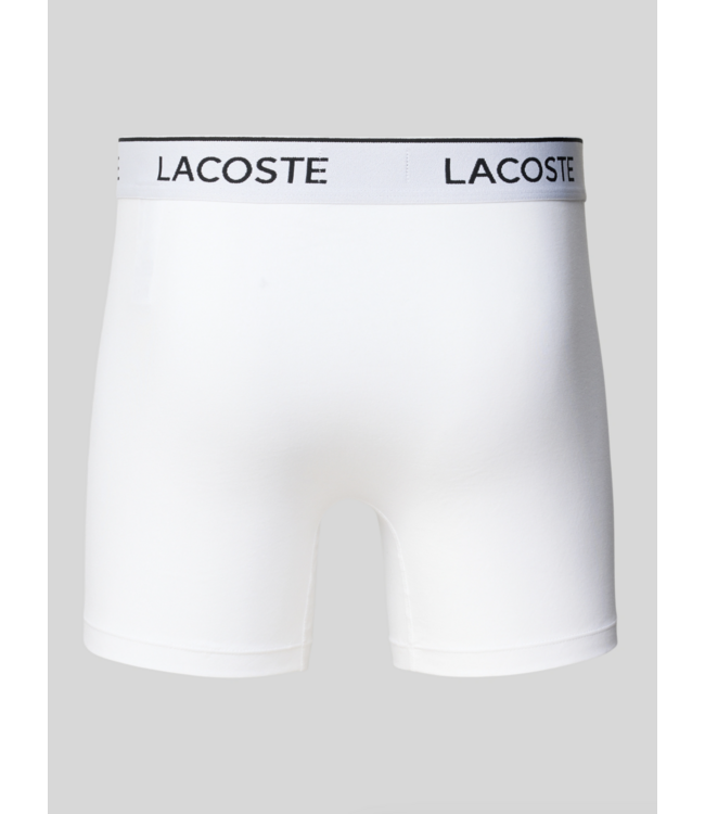 Lacoste Lacoste Heren Boxer Brief Wit (3 STUKS)