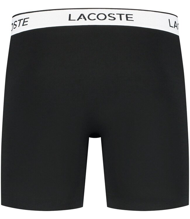 Lacoste Lacoste Heren Boxer Brief Zwart (3 STUKS)