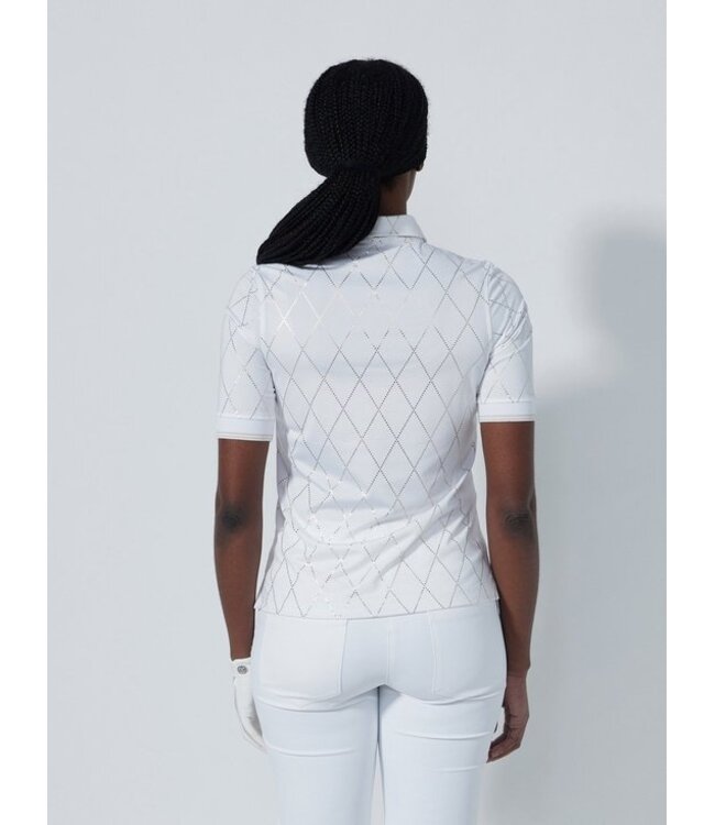 Daily Sports Daily Sports Dames Chroma 1/2 S Polo White/Gold