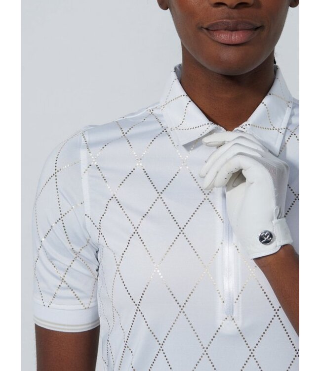 Daily Sports Daily Sports Dames Chroma 1/2 S Polo White/Gold