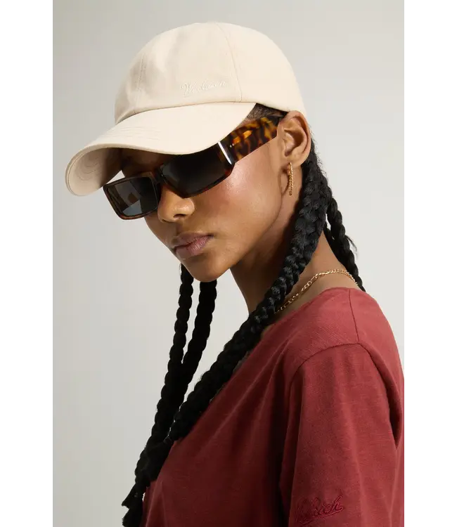 Woolrich Woolrich Unisex Logo Baseball Cap White Pepper