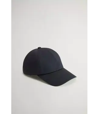 Woolrich Woolrich Unisex Logo Baseball Cap Melton Blue