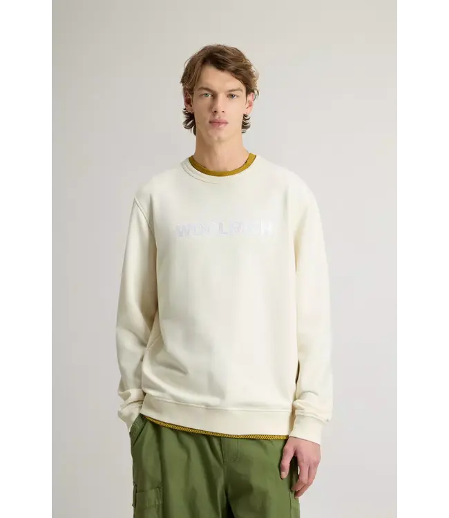 Woolrich Woolrich Heren Light Fleece Crewneck Jet Stream
