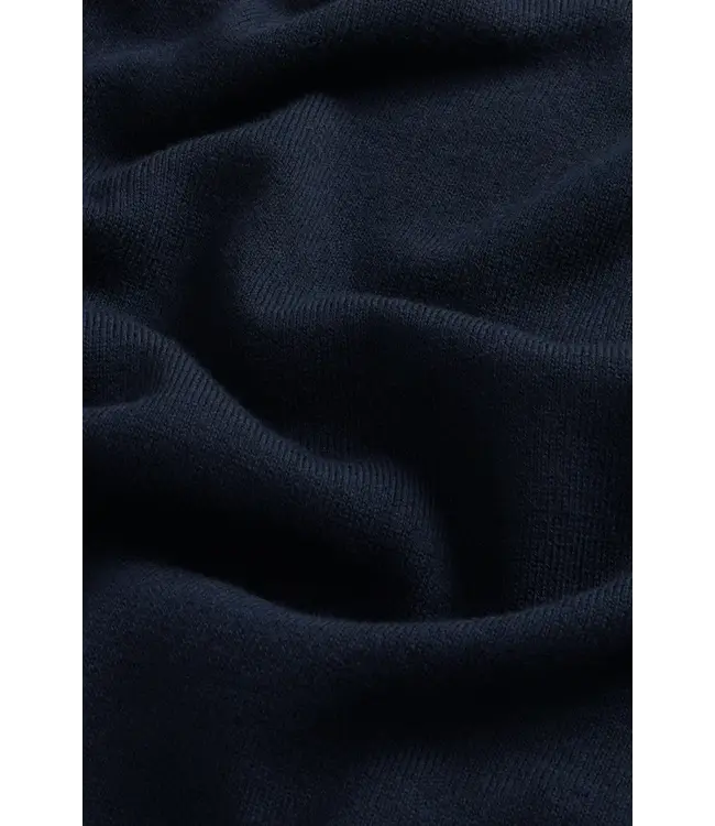 Woolrich Woolrich Heren Knitted T-Shirt Melton Blue