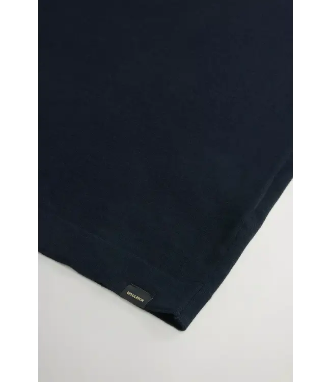 Woolrich Woolrich Heren Knitted T-Shirt Melton Blue