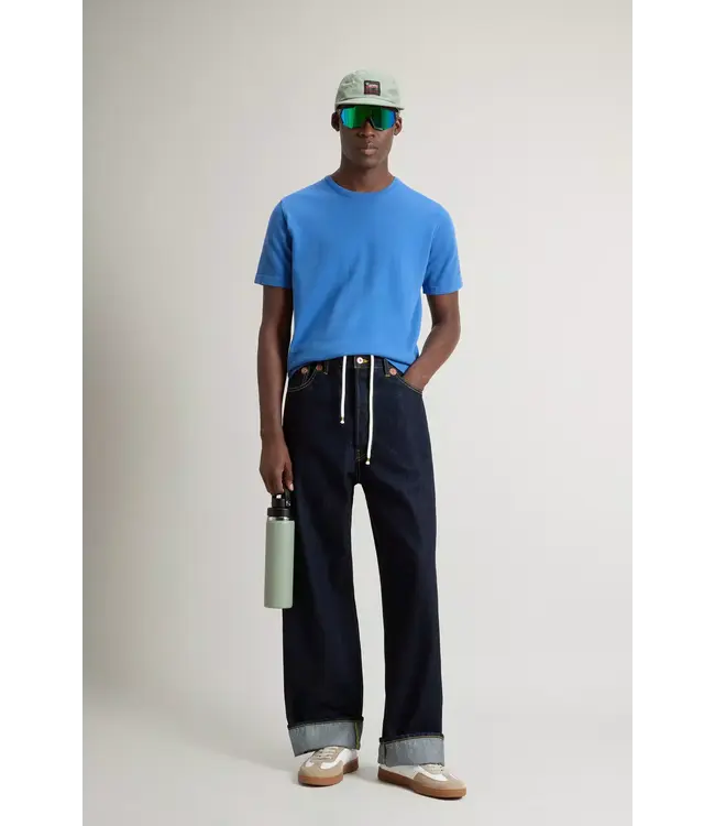 Woolrich Woolrich Heren Knitted T-Shirt Aviation