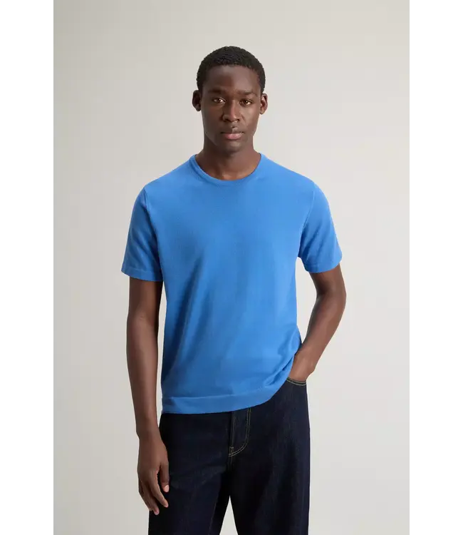 Woolrich Woolrich Heren Knitted T-Shirt Aviation