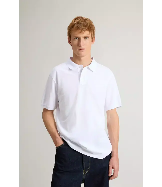 Woolrich Woolrich Heren Classic American Polo Bright White