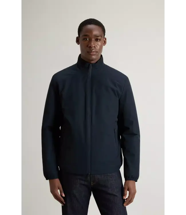 Woolrich Woolrich Heren Two Layers Sailing Bomber Melton Blue