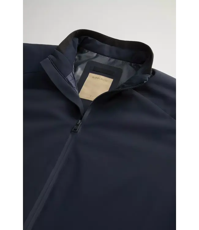 Woolrich Woolrich Heren Two Layers Sailing Bomber Melton Blue