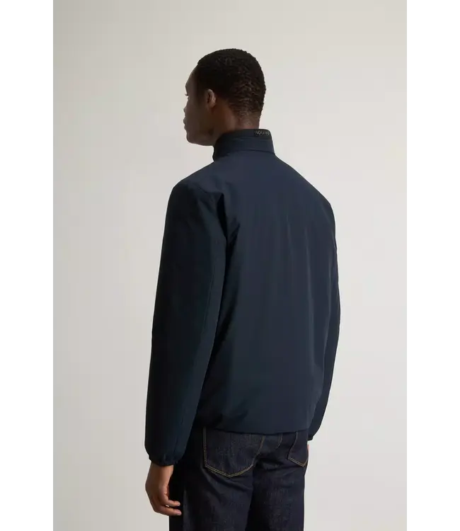 Woolrich Woolrich Heren Two Layers Sailing Bomber Melton Blue