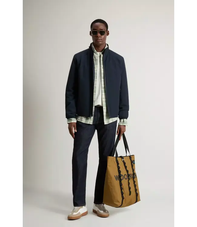 Woolrich Woolrich Heren Two Layers Sailing Bomber Melton Blue