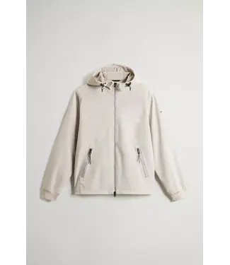 Woolrich Woolrich Heren Soft Shell Full-Zip Hoodie Dove