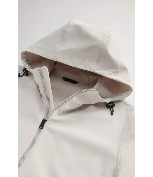 Woolrich Woolrich Heren Soft Shell Full-Zip Hoodie Dove