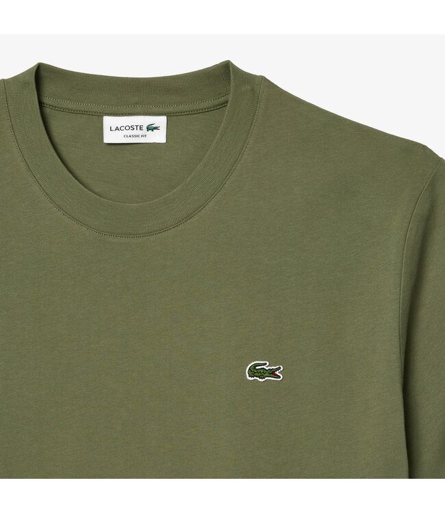 Lacoste Lacoste Heren Men T-shirt 1HT1 BMY Khaki