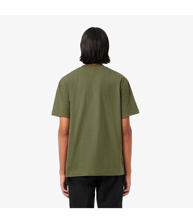 Lacoste Lacoste Heren Men T-shirt 1HT1 BMY Khaki