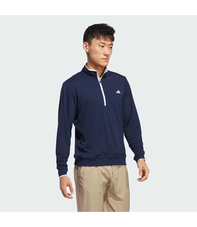 Adidas Adidas Lichtgewicht Trui met Halflange Rits - Blauw