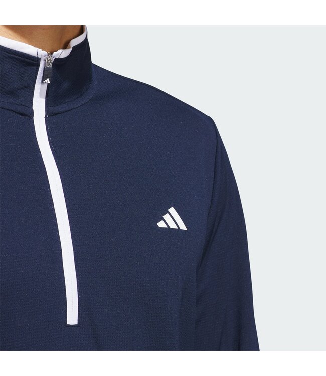 Adidas Adidas Lichtgewicht Trui met Halflange Rits - Blauw