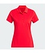 Adidas Adidas Dames Solid Performance Poloshirt met S/S Rood
