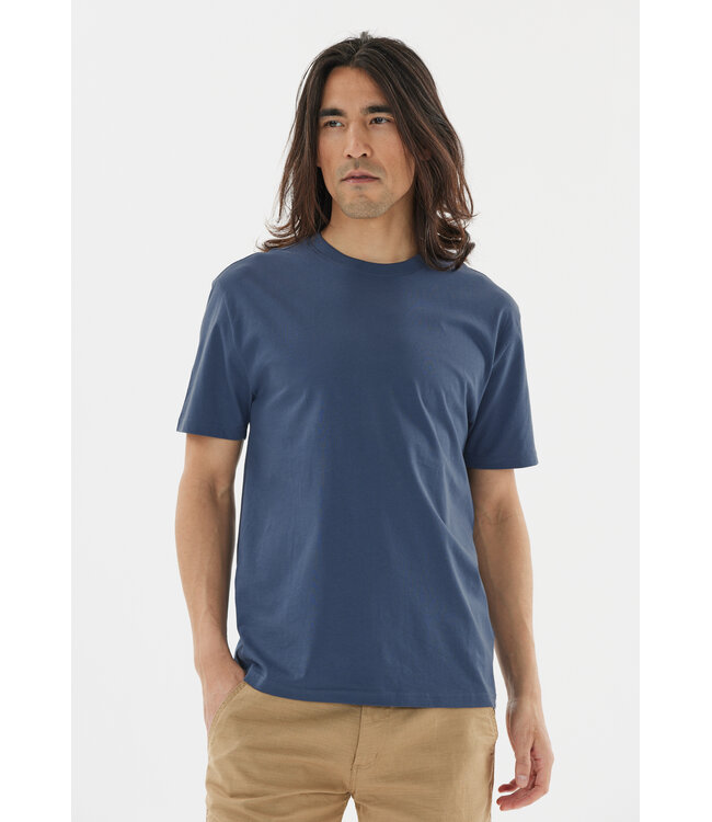 cruz Cruz Heren T-Shirt Highmore 100% Katoen Staal Blauw