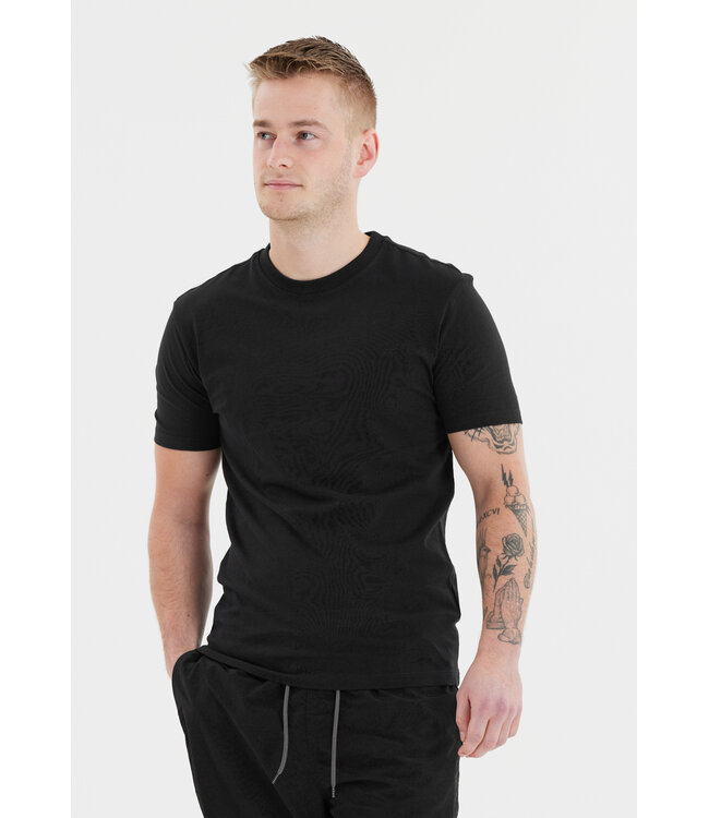 cruz Cruz Heren T-Shirt Highmore 100% Katoen Zwart