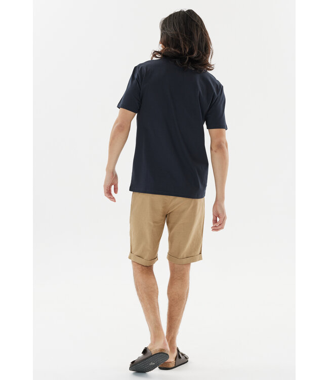 cruz Cruz Heren T-Shirt Highmore 100% Katoen Donkerblauw