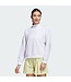 Adidas Adidas Dames Beyond Spacer Mock Layer Sweatshirt Wit
