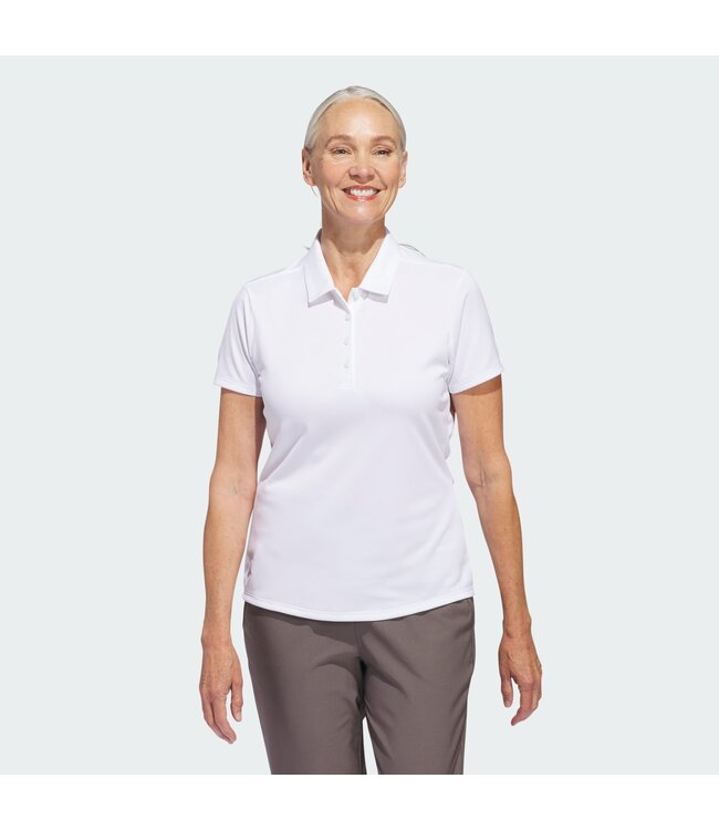 Adidas Adidas Dames Solid Performance Poloshirt S/S Wit