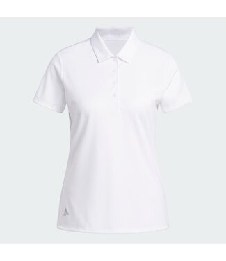 Adidas Adidas Dames Solid Performance Poloshirt S/S Wit