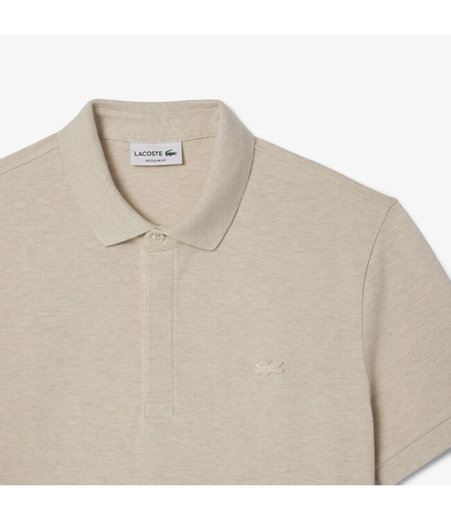 Lacoste Lacoste Heren Polo Regular Fit 1HP3 S/S Beige/Melange