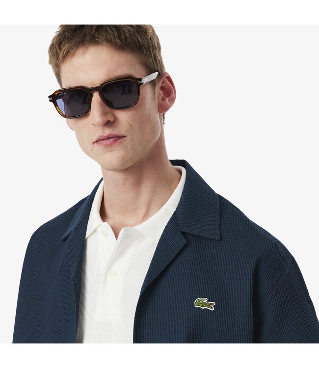 Lacoste Lacoste S/S Woven Shirt Falcon/Navy