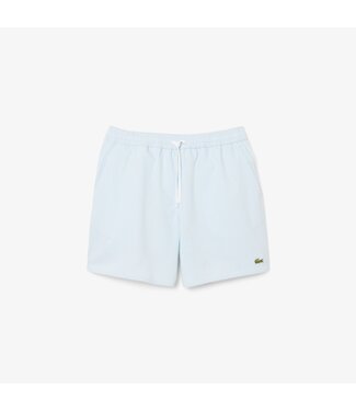 Lacoste Lacoste Zwembroek Streep Wit-Licht Blauw