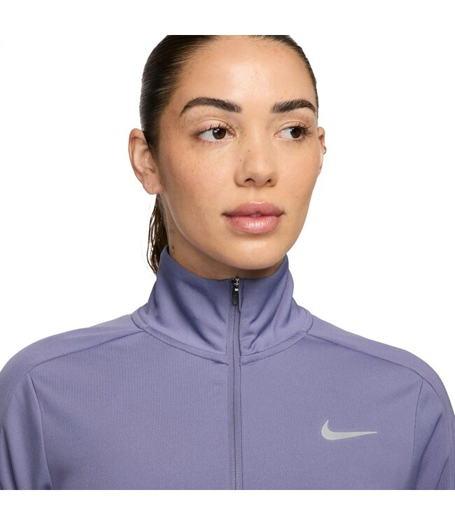 Nike Nike Dames Pully Pacer Dri-FIT Half Zip Paars