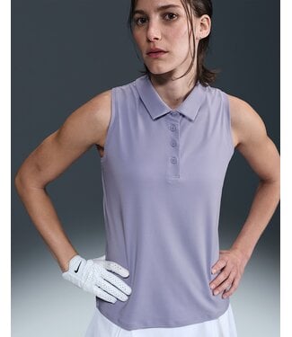 Nike Nike Dames Victory Dri-FIT Mouwloos Polo Lilac