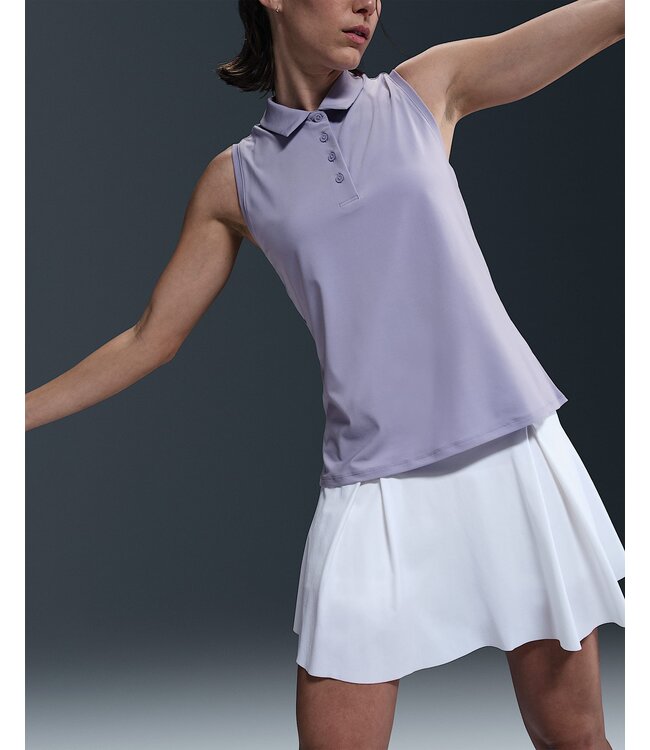 Nike Nike Dames Victory Dri-FIT Mouwloos Polo Lilac