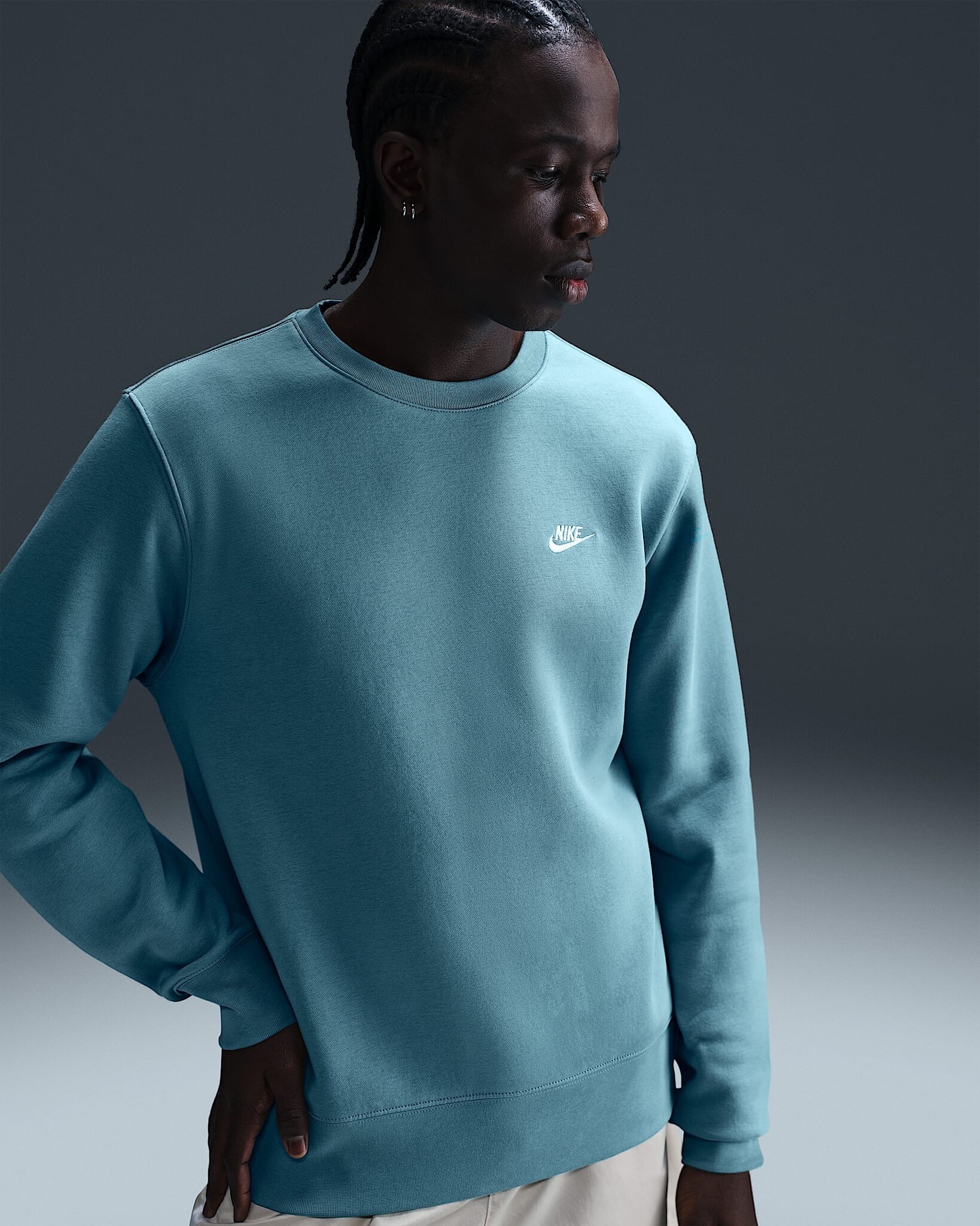 Light Blue Blauwe Trui Nike Baby Blauwe Nike Trui Vintage Nike