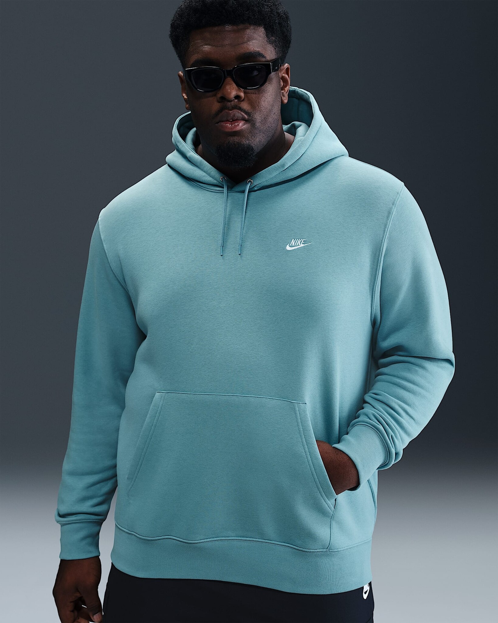 teal blue nike hoodie