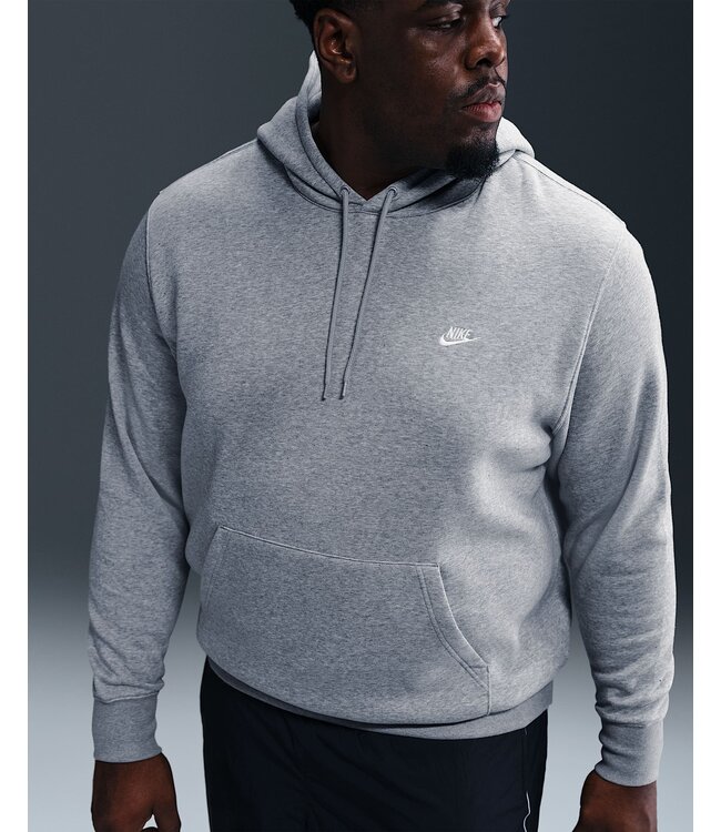 Nike Nike Uni Trui Club BB Hoodie Licht Grijs