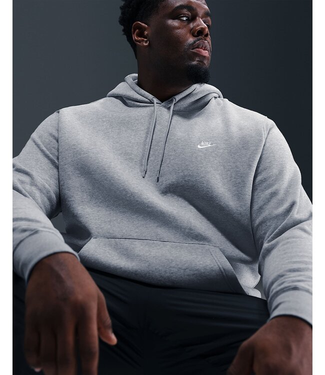 Nike Nike Uni Trui Club BB Hoodie Licht Grijs