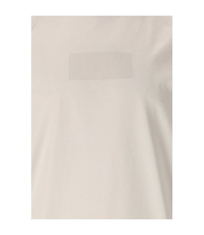 Virtus Virtus Heren Kaleb M Logo S/S Sport Shirt Ivoor