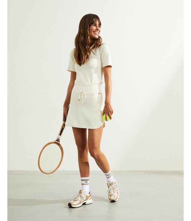 Deblon Deblon Rosy Shortsleeve Top Pearl