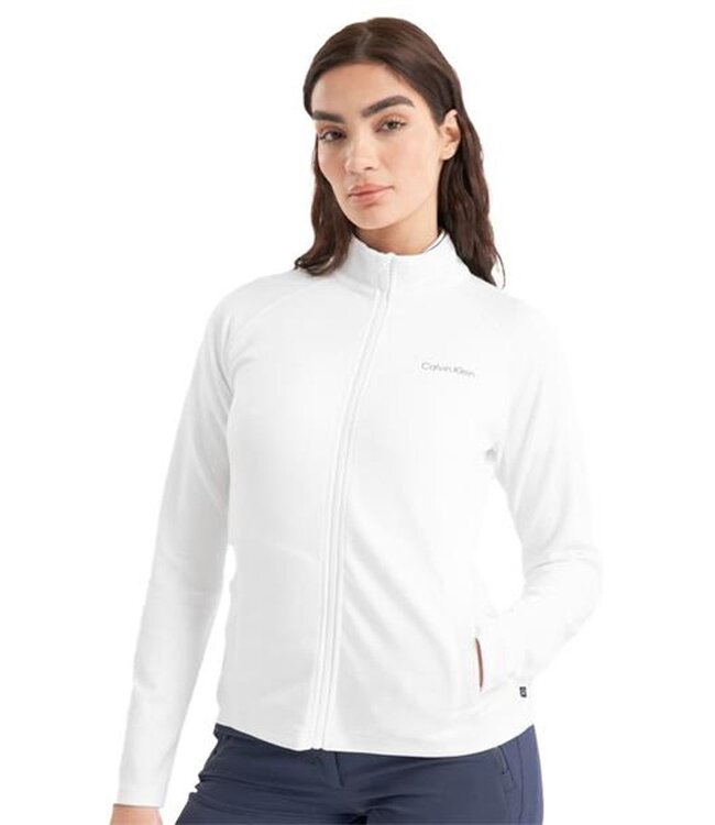 Calvin Klein Calvin Klein Dames Blanco Full Zip Top White