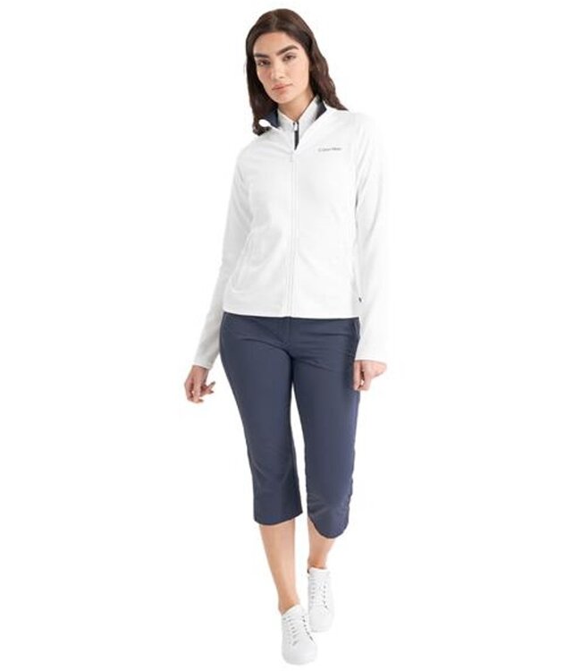 Calvin Klein Calvin Klein Dames Blanco Full Zip Top White